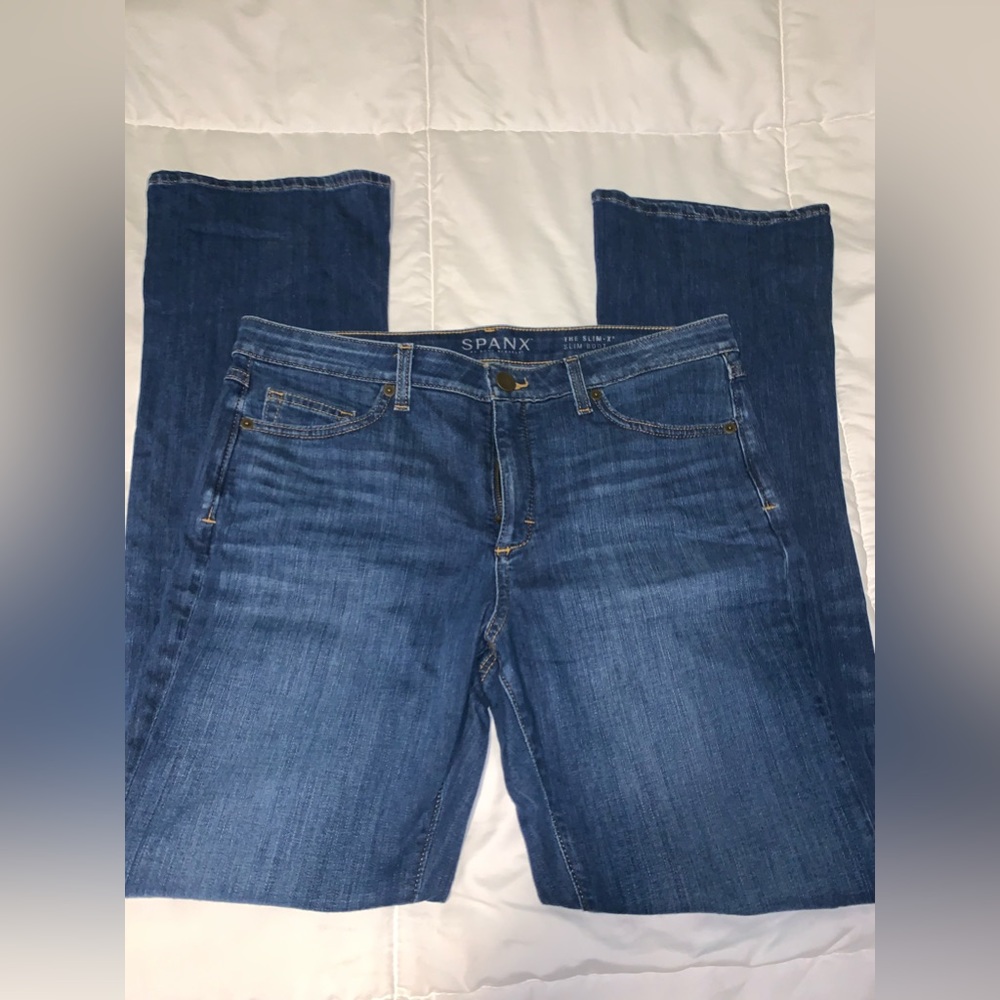 SPANX JEANS! The slim x. Size 30